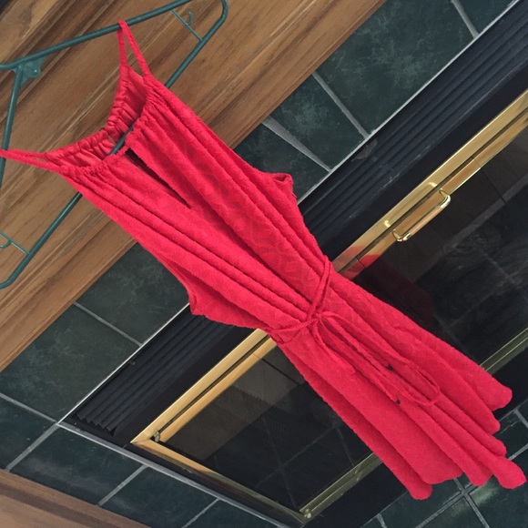 Red Handkerchief Summer Dress - Picture 1 of 4